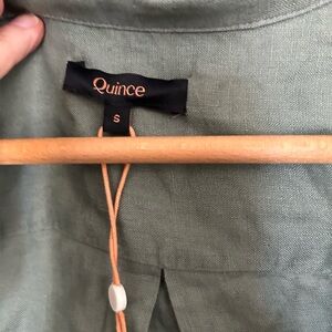 Quince Sage 100 % Linen Blouse NWT small